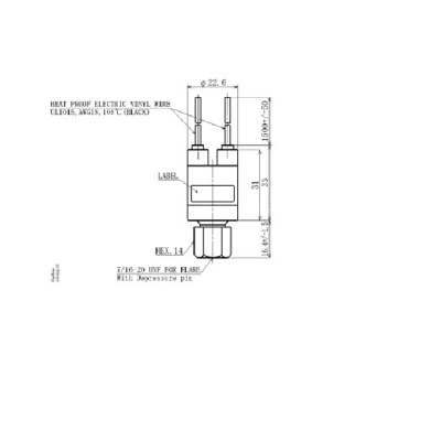 ACB-2UA392W Presostat wentylatora Danfoss automat 8,5/11 bar śrubunkowy 061F8490